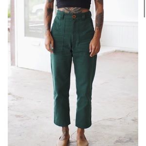 Beaton linen utility pants
